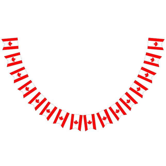 Kanadas buntbanderoll vimplar (Alla)