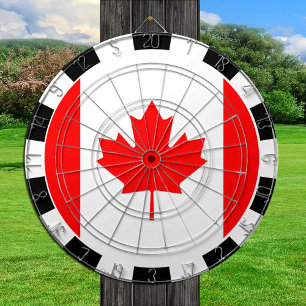 Kanadas Dartboard och kanadensiska Flagga - darr / Darttavla