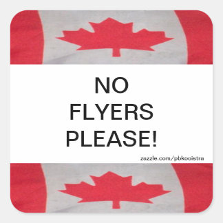 Kanadas Flagga - inga Flyers, fäst Fyrkantigt Klistermärke