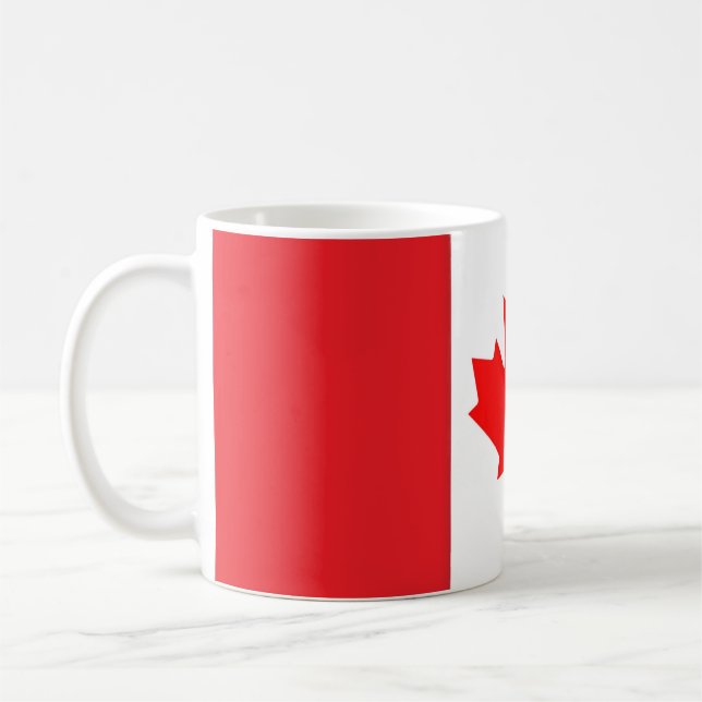 Kanadas flagga kaffemug kaffemugg (Vänster)