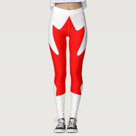 Kanadas flagga leggings