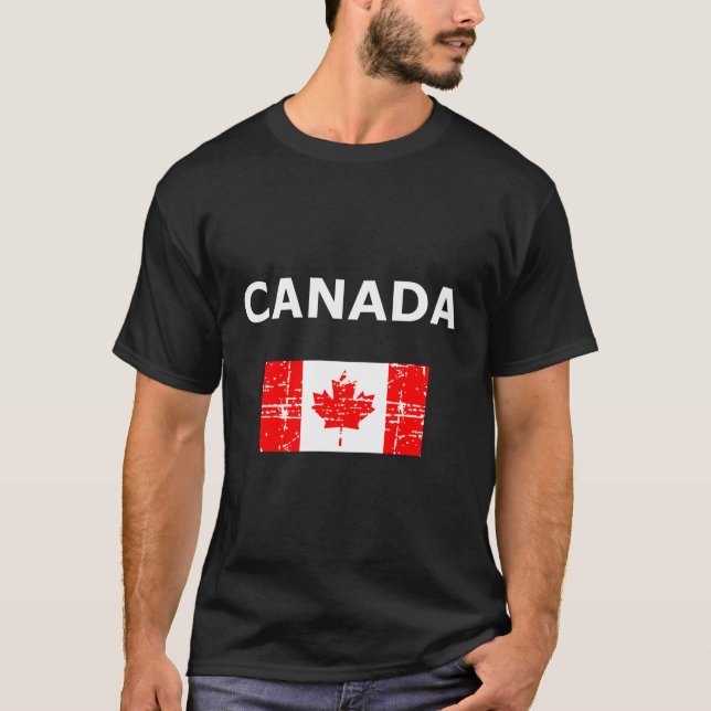Kanadas Flagga Maple Löv Shirt for Canadians T (Framsida)