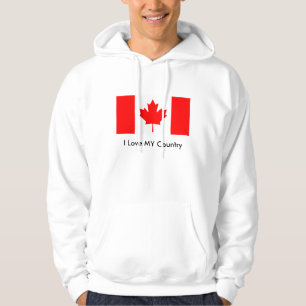 Kanadas Flagga MUSEUM Zazzle I Kärlek MY Land Hoodie