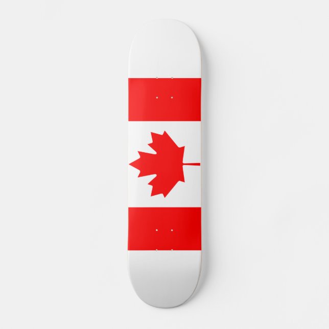 Kanadas flagga skateboard bräda 20 cm (Framsida)