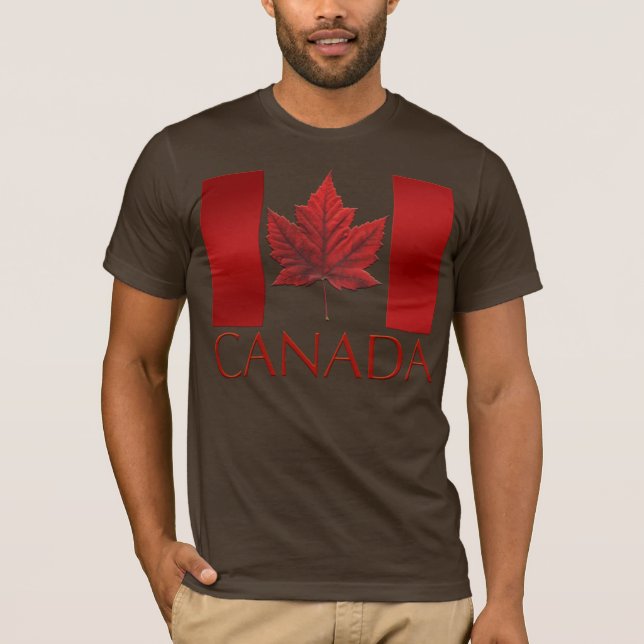 Kanadas Flagga T-shirts Gifts Souvenirs Canada Shi (Framsida)