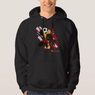 Kanadas fotbollsmatchande fotbollsmatchande fotbol hoodie