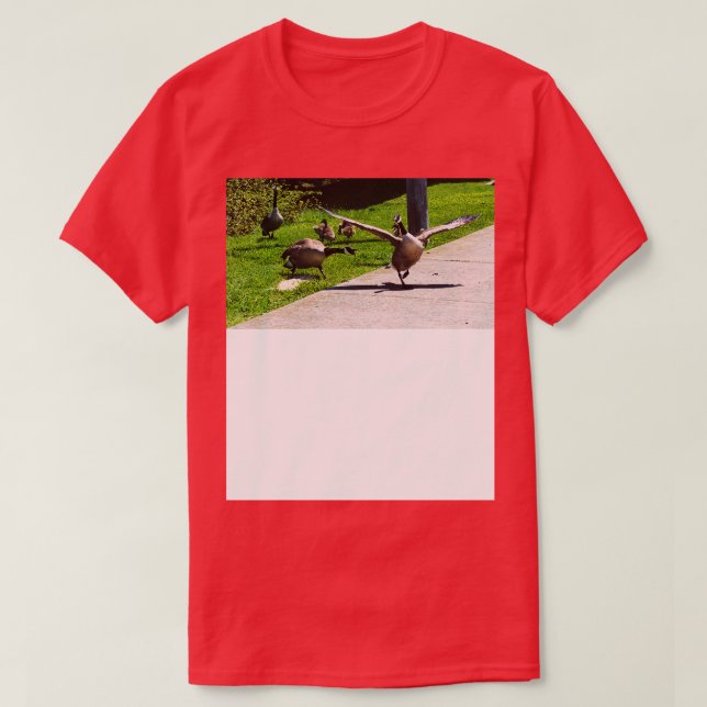 Kanadas gässling vid andra Vingar av gås t T Shirt (Design framsida)