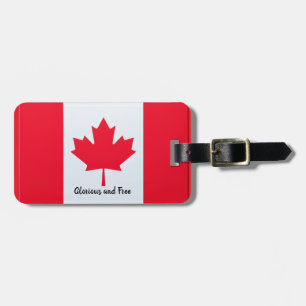 Kanadas Glorious and Free Luggage Tag Bagagebricka