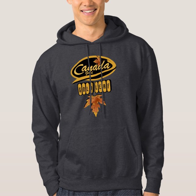 Kanadas Guld Löv Dubbla Side Hoodie (Framsida)