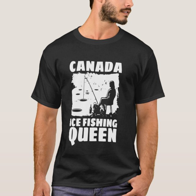 Kanadas isfiskedrottning t shirt (Framsida)