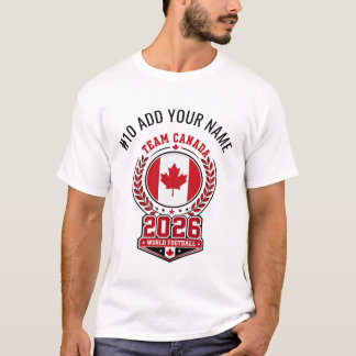 Kanadas landslag 2026 Personlig namn & Nummer Fotb T Shirt