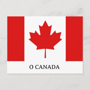 Kanadas Maple Leaf-flagg Helg Vykort