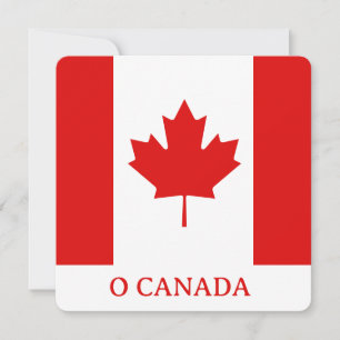 Kanadas Maple Leaf-flagg Julkort