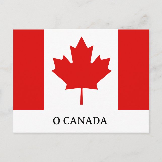Kanadas Maple Leaf-flagga Vykort (Framsida)