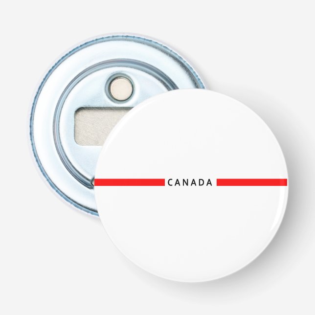 Kanadas minimalistiska flagga flasköppnare (Framsidan)
