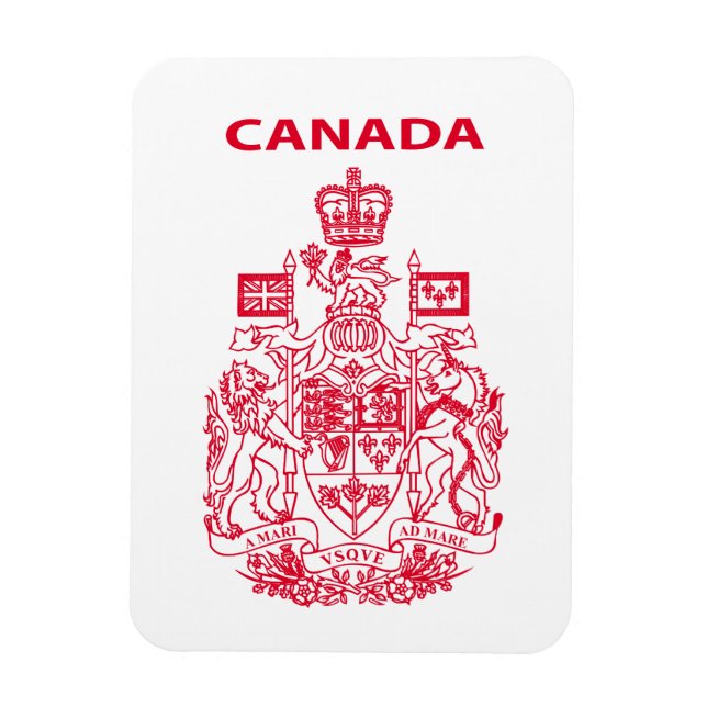 Kanadas nationella emblem magnet (Vertikal)