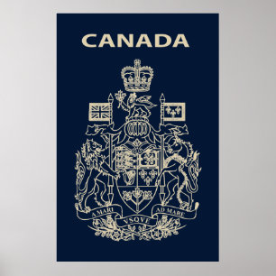 Kanadas nationella emblem poster