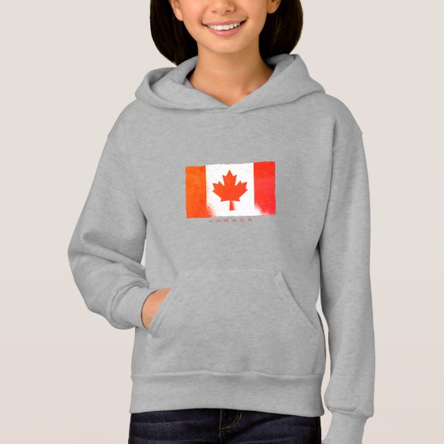 Kanadas nationella flagga t shirt (Framsida)