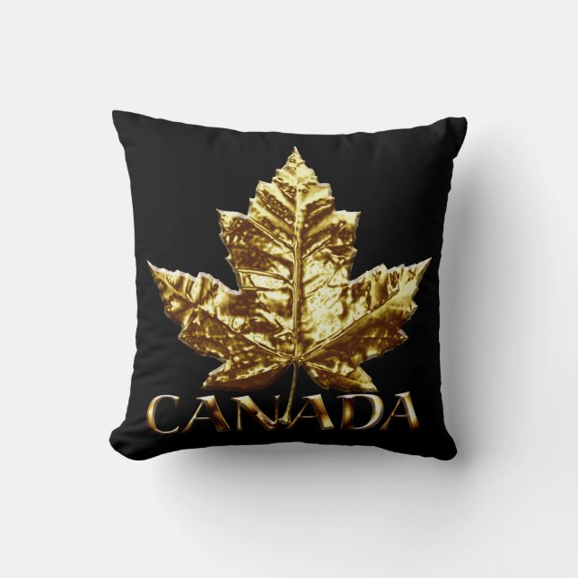 Kanadas Pillow Guld Canada Team Souvenir Pillow Kudde (Framsida)