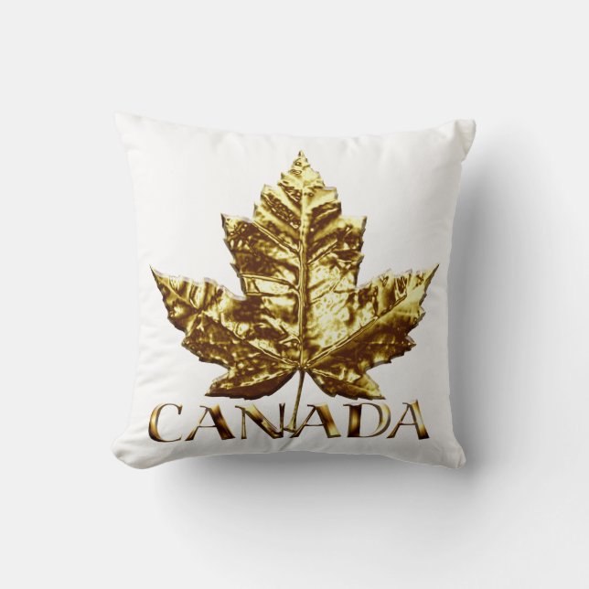 Kanadas Pillow Guld Canada Team Souvenir Pillow Kudde (Framsida)