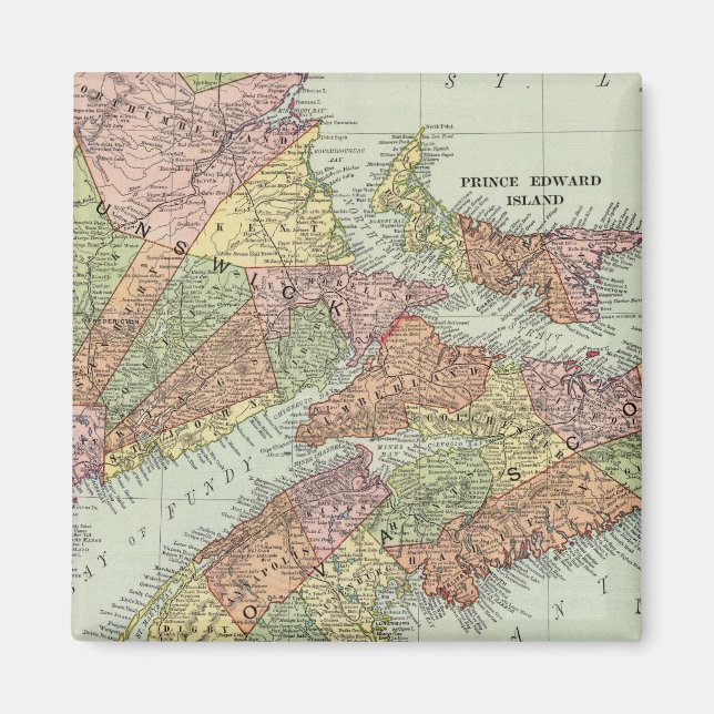 Kanadas sjöfartsprovinser magnet (Framsidan)