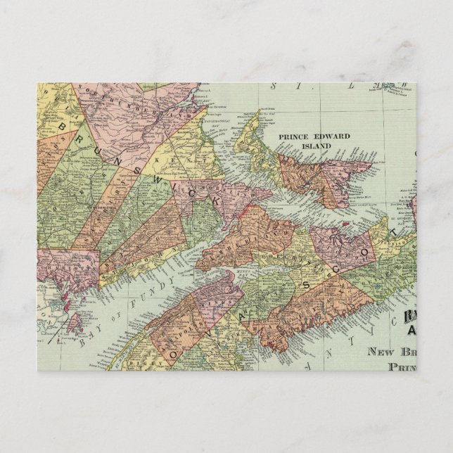 Kanadas sjöfartsprovinser vykort (Framsida)