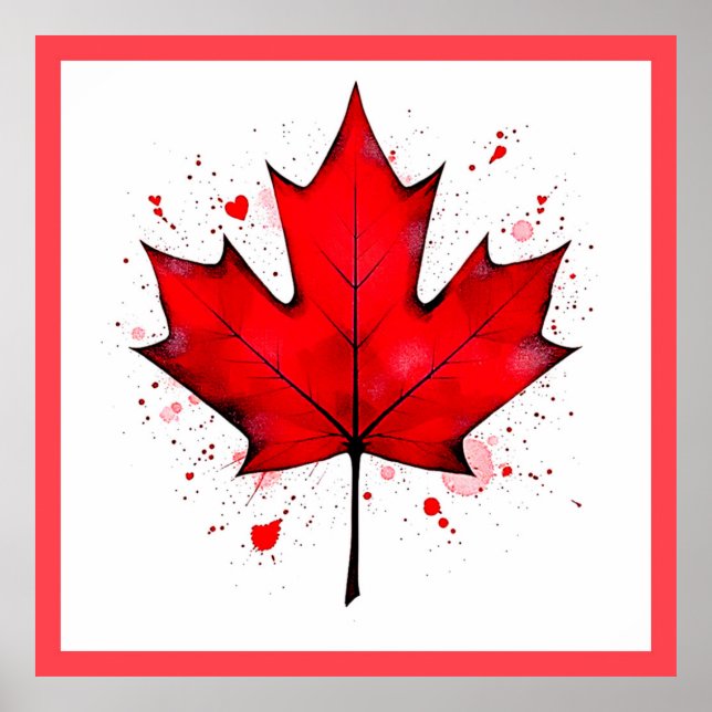Kanadas södra Löv Poster (Framsidan)