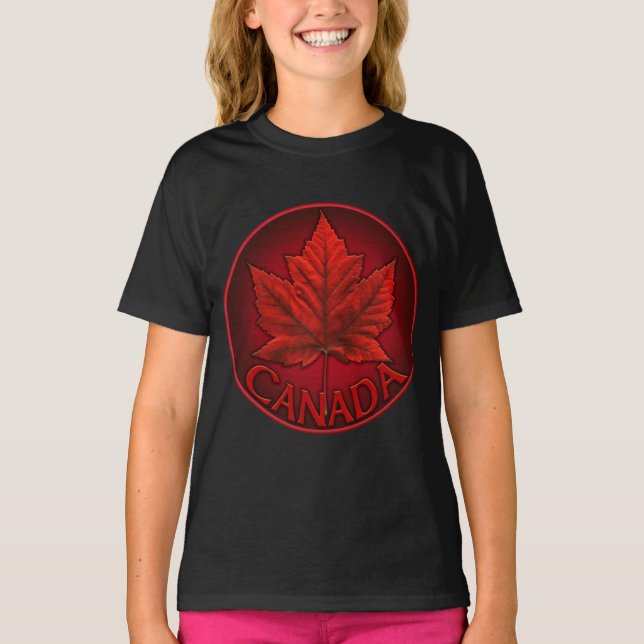 Kanadas T-shirt Organic Anpassningsbar Canada Shir (Framsida)