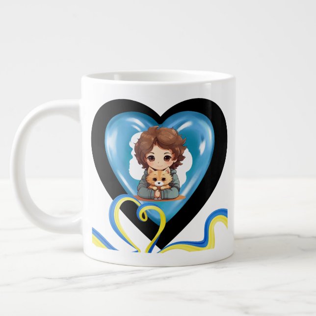 Kanadas Underbarare Pappa Customized Pappor Gift Jumbo Mugg (Vänster)