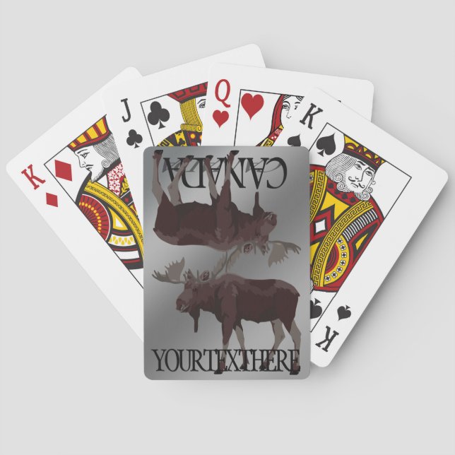 Kanadas uppspelningskort Anpassningsbar Kanadas mö Casinokort (Baksidan)
