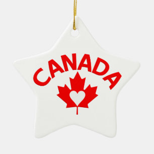 Kanadasornament, anpassa julgransprydnad keramik