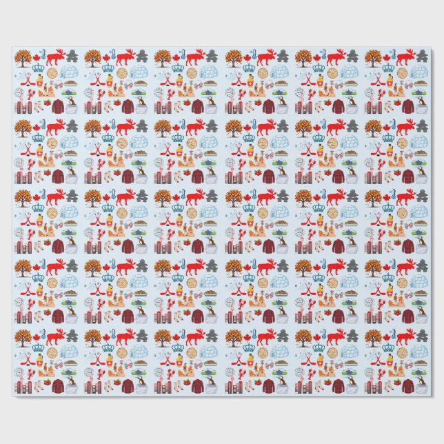 Kanadasymboler Presentpapper (Seam)