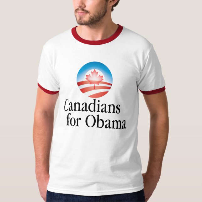 kanadensare för obama tee (Framsida)