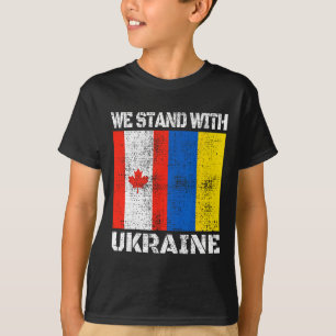Kanadensare Stöder Ukrain Kanada Vi Står Med Uk T Shirt