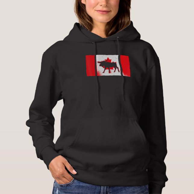 Kanadensis älg Kanada dag Maple Leaf Stolt Kanaden T Shirt (Framsida)