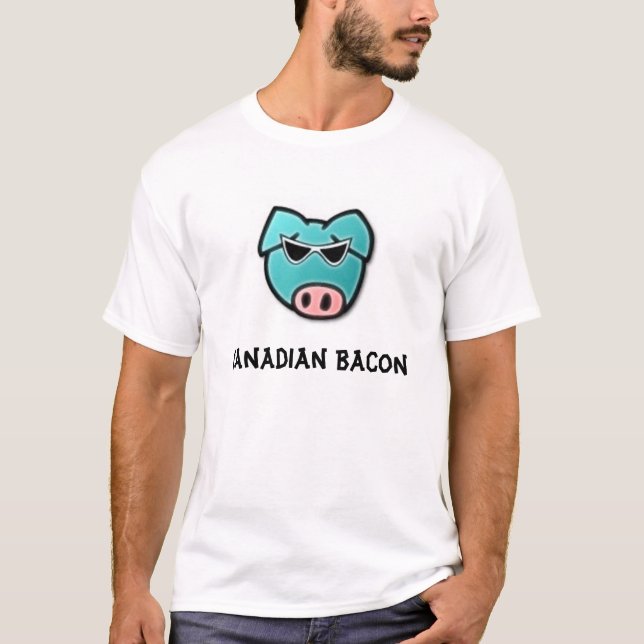 Kanadensisk bacon, kanadensisk bacon t-shirt (Framsida)