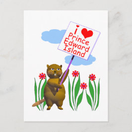 Kanadensisk bäver älskar Prince Edward Island Vykort