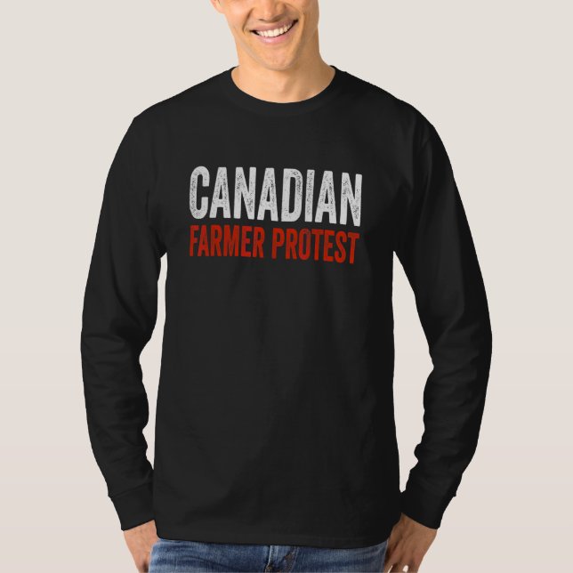 Kanadensisk bondeprotest t shirt (Framsida)