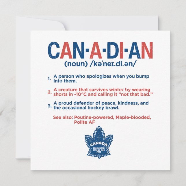 Kanadensisk definition (Framsida)