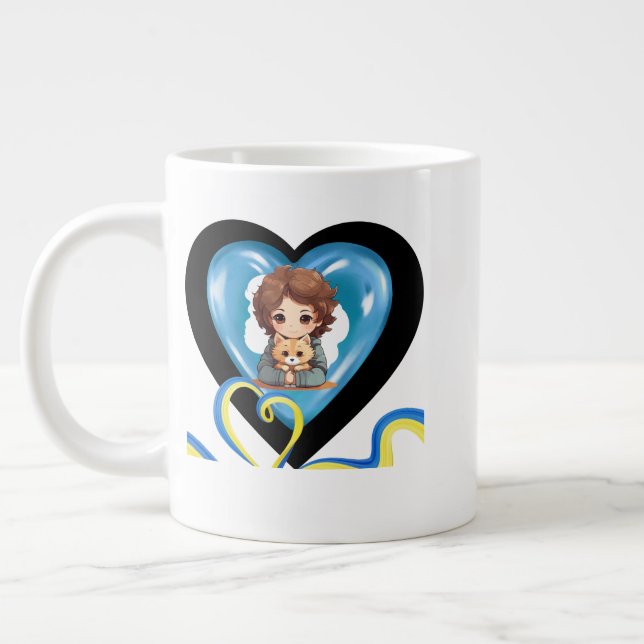 Kanadensisk fatherown Toronto Pappa Kärlek Vancouv Jumbo Mugg (Vänster)