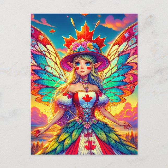 Kanadensisk fe vykort (Framsida)