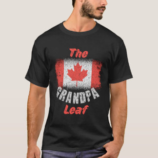 Kanadensisk Flagga 1:a juli-morfar på morfar Löv C T Shirt