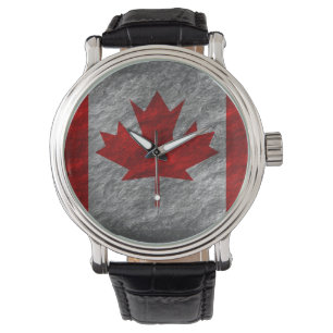 Kanadensisk flagga armbandsur