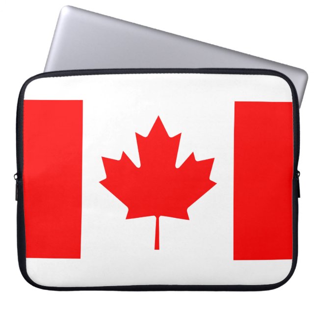Kanadensisk Flagga-image för Neoprene Laptop sleev Sleeve (Framsidan)