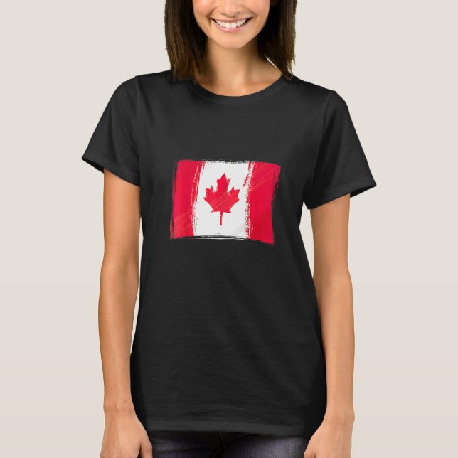 Kanadensisk flagga Kanada flagga  Kanada T Shirt (Framsida)