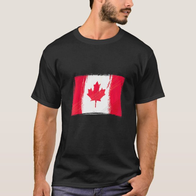 Kanadensisk flagga Kanada flagga  Kanada T Shirt (Framsida)