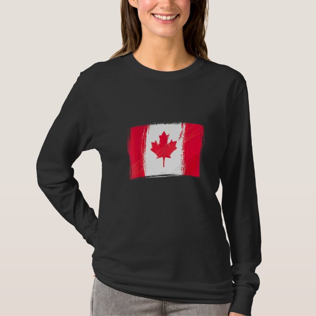 Kanadensisk flagga Kanada flagga  Kanada T Shirt (Framsida)