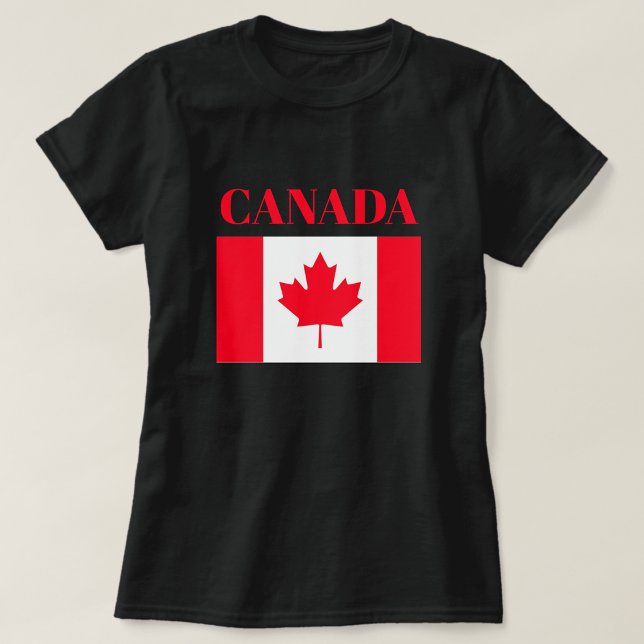 Kanadensisk flagga. KANADA. T-shirt (Skapare uppladdad)
