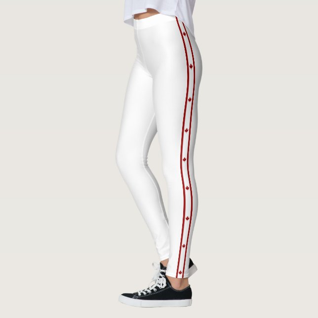 Kanadensisk flagga leggings (Vänster)