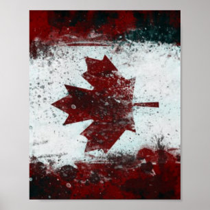 Kanadensisk Flagga Poster